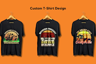 create custom graphic t shirt and vintage t shirt design
