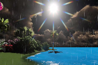 create relaxation rain video for your youtube channel