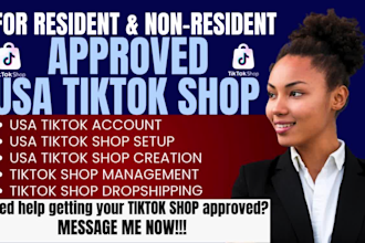 setup tiktok shop USA tiktok shop create USA tiktok shop business representative