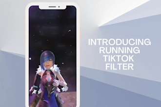 create a running tiktok filter
