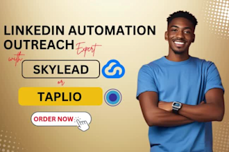 setup linkedin automation outreach with skylead taplio