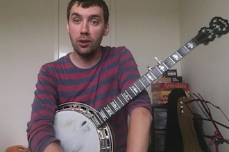 create a tutorial video for a banjo technique