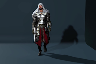 design 3d character model,rigging and animation