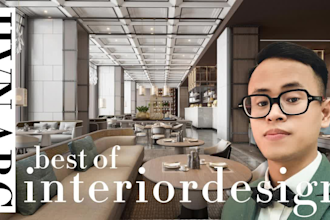do professional 3d interior design ultra realistic rendering