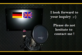 sing kids songs, jingles and vocals in german or english