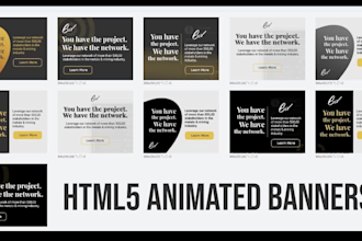 create HTML5 google banners that converts