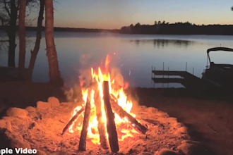 create relaxing fireplace sound meditation video for youtube
