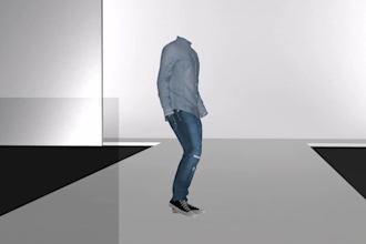 make 3d denim clothes with a wash effect