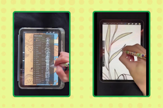 do or draw a painting using your procreate brushes for your ad