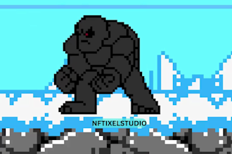 create custom retro pixel art animation, pixel art tileset, sprite sheet