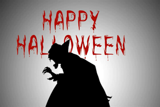 make scary vampire logo intro opener