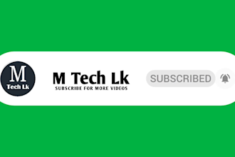 create a animated subscribe button for your youtube channel