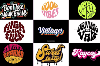 3d 70s vintage and retro typography for t shirts design