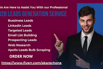 do  b2b lead generation, data entry, and bulk data scraping