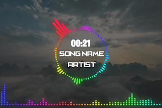 make new style awesome music visualizer or audio visualizer