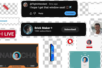 create like and subscribe button animation