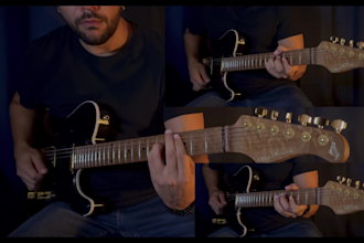 record professional electric and acoustic guitars