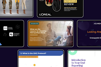 design high impact animated powerpoint presentation for pitch or training