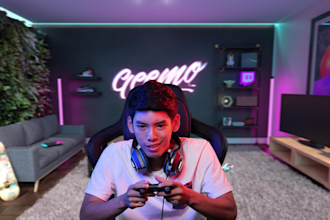 create a 3d decor for your twitch or youtube channel