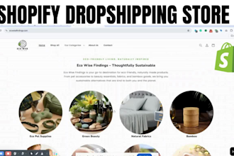 build shopify wix dropshipping ecommerce website store design redesign developer
