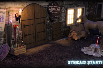 create custom 3d animate overlay bar wizard magic rpg custom twitch stream