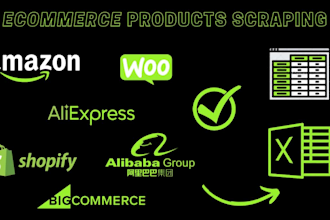 do product data scraping, shopify, amazon, ebay, woo products data scraper