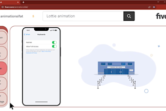 create custom lottie, svg, or GIF animation for web and app