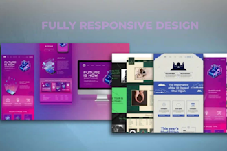 convert PSD to HTML, figma to HTML, bootstrap responsive