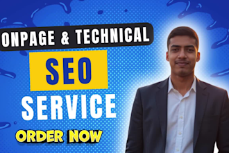 one page optimization  technical and on page SEO expert