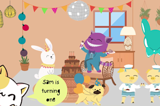 make fantastic animated birthday invitation video