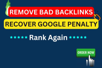 remove toxic backlinks, disavow links, seo penalty recovery, reduce spam score