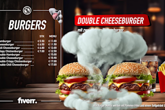 design TV digital menu animation or static for restaurant TV