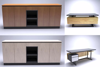 do furniture design 3d modeling and rendering