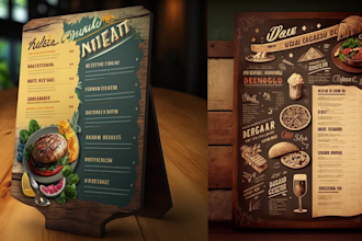 make food menu restaurant menu and drink menu design
