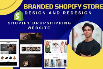 design shopify dropshipping store shopify website design