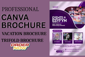 create design  customize  canva marketing materials, business flyer, sale sheet