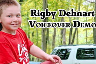 record authentic child american boy voice for your project