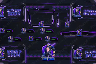 design premium static overlays for youtube, twitch, kick, gaming, streamer