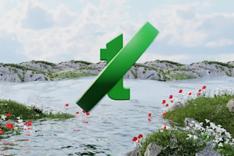 do animate your logo in cinematic 3d nature environment