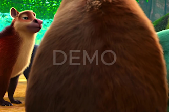 create ai animation story, ai video art, 3d cartoon for kids
