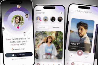 build dating app like tinder, social chat app, flutter mobile app development