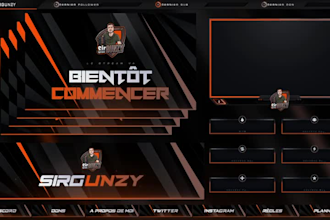 craft professional twitch logo overlays and screens