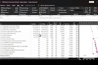 create ms project  gantt chart schedule and project plans