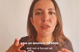 create tik tok ugc or reels ugc video ads in spanish