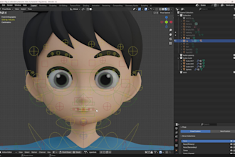 rig your character or props in bleder