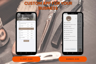 develop a barber salon booking mobile app