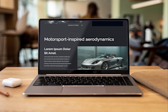 design a custom landing page design in adobe xd