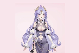 design and rig live2d vtuber model 2dvtuber model vtuber commission 2d anime