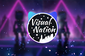 make audio visualizer with animated background