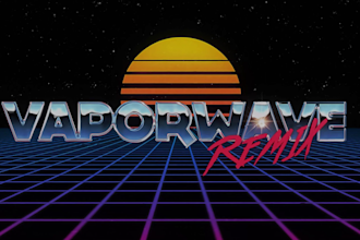 create a vaporwave remix of any song